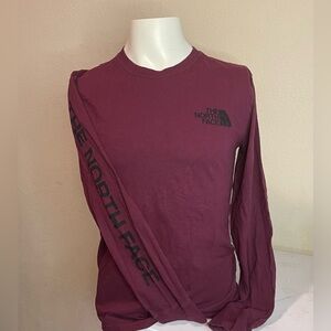 The North Face Burgundy Long Sleeve Tee